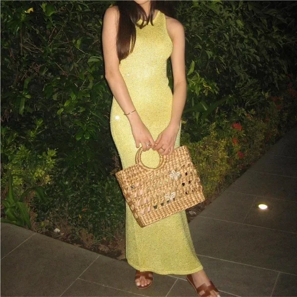 House of Harlow 1960 Dresses House Of Harlow Yellow Sequin